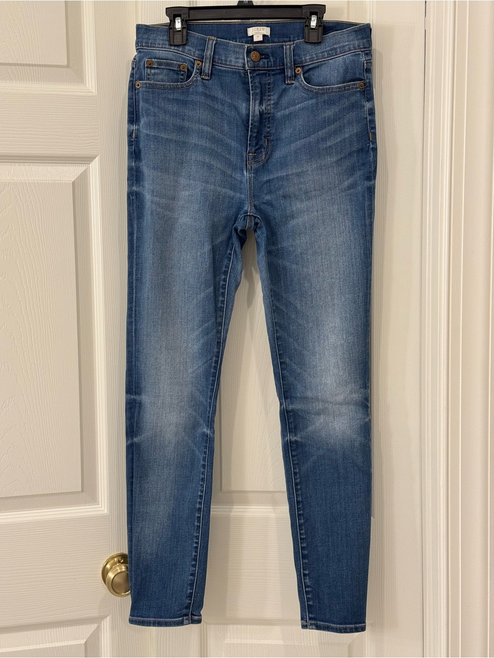 J. Crew Skinny Jeans in Medium Blue Wash